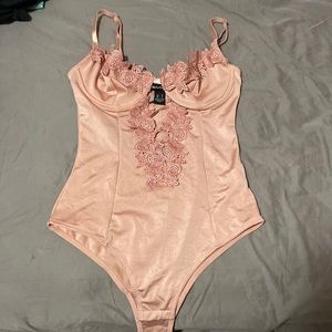 Charlotte Russe Peach Snap Onsie